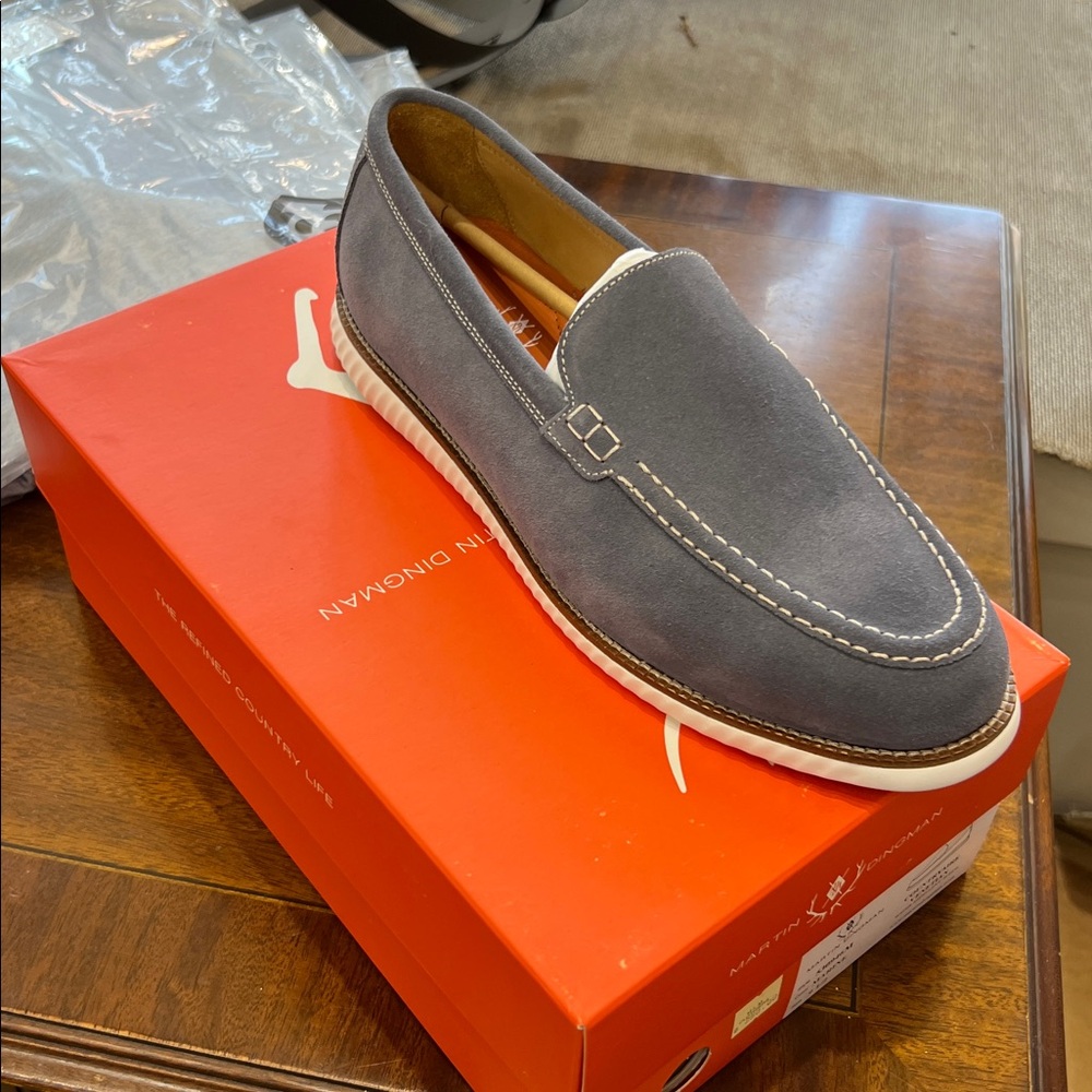 NEW in box Martin Dingman Suede Loafers